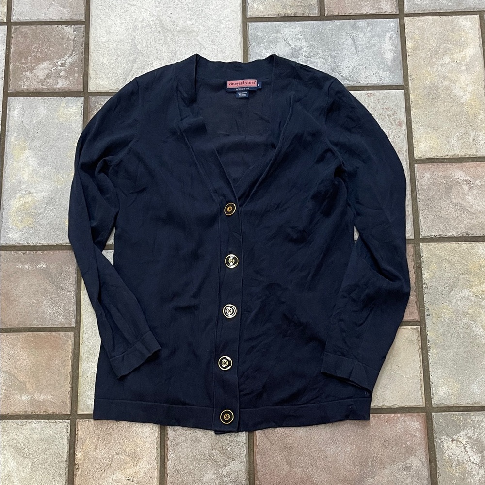 Vineyards and Vines Cardigan. Size L